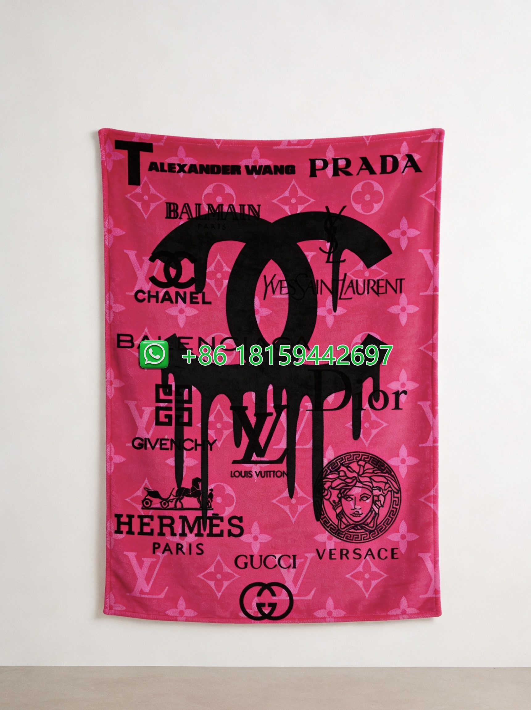 Chanel Throw Blankets